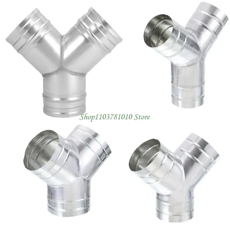 U55D Strong 4 Unit Y Shaped Metal Air route Coupler With Coating Layer For Ventilation Systems