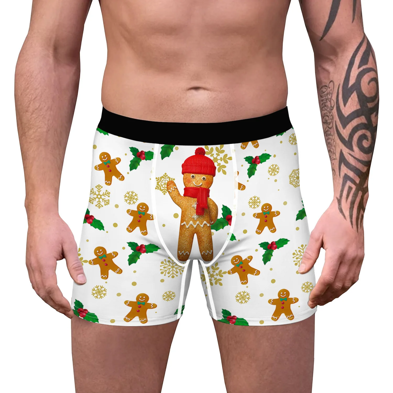 Christmas Rick Cucumber 3D Printed Mens Pouch Boxers Panties Comfort Underwear Skin-friendly Funny Summer Panty Intimates