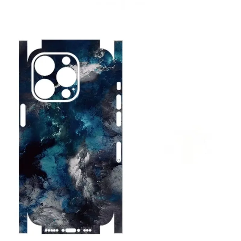 Full Coverage Colorful Phone Stickers Film For iPhone 17 1615 13 14 Pro Max Back Skins Sticker For iPhone13 Mini Cover Body Film