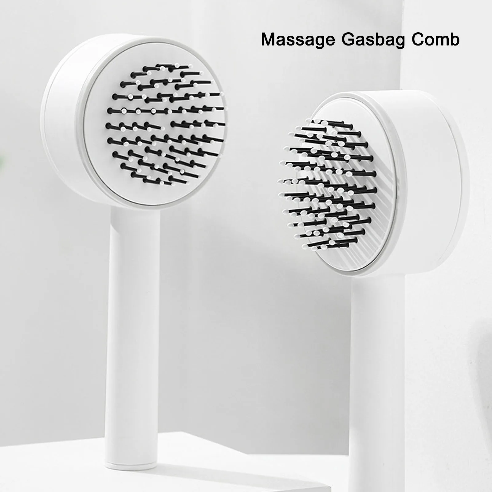 

Air Cushion Massage Brush Women Detangling Hair Brush for Curly Straight Hair Styling Tool White Detangling Massage Comb