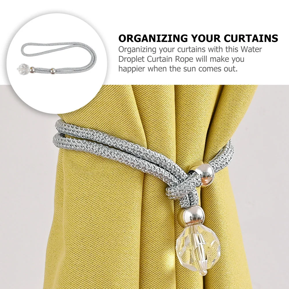 

2Pcs Curtain Tieback Reliable Adjustable Holdback Universal Use for Curtains Sheer Thick Home Decor Kitchen Living Room