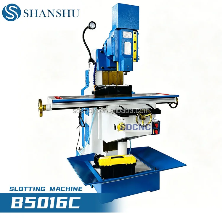 B5016C Vertical Slotting Machine 160mm Keyway Shaping Machine With Rotary Worktable