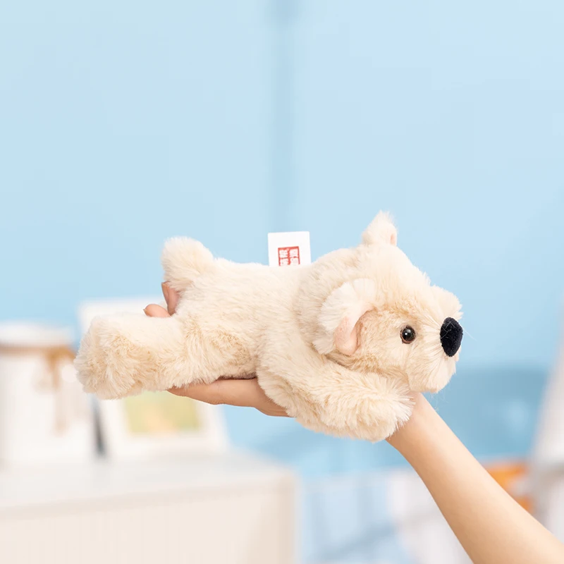 Kawaii Puppy Plush Stuffed Toys Snow Rena Gold Wool Soothing Doll Sleeping Pillow Home Decoration Kids Birthday Gifts