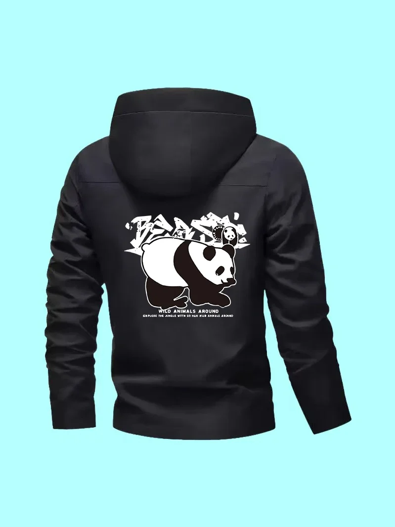 

This classic slim-fit men's jacket has new style, sports prints, fits casual outdoors, travel and daily shopping.