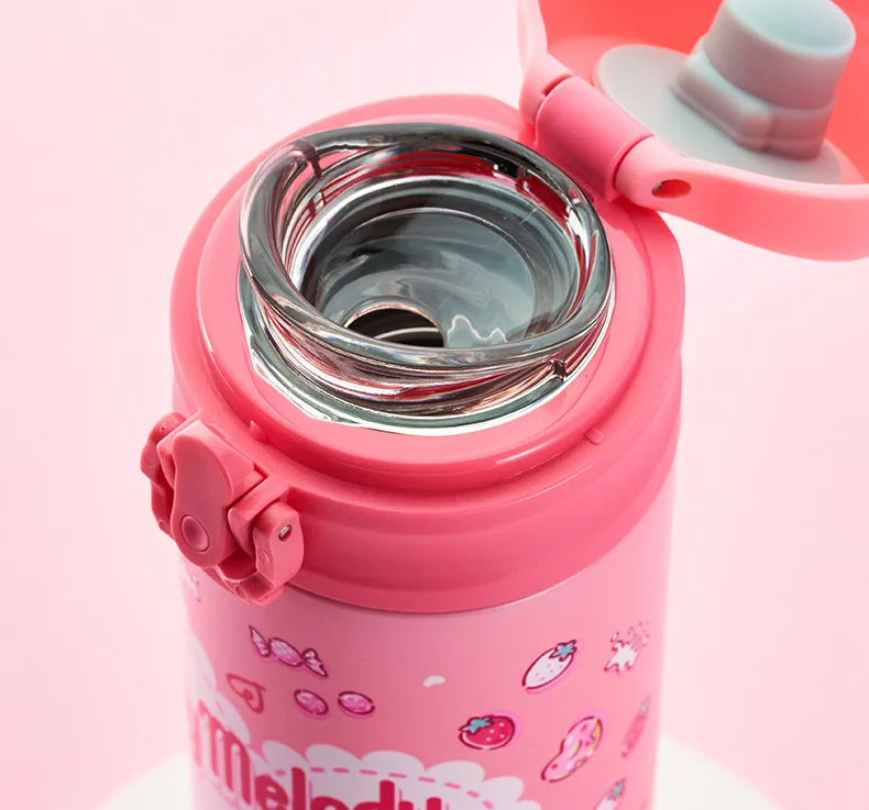 Sanrios-Tasse Thermique pour Enfant, Hello Kitty, Dessin Animé Mignon, Grande Capacité, Étudiant Clics Directement, Bouilloire Mode, 480ml, Sus 316, Chaud, Kawaii