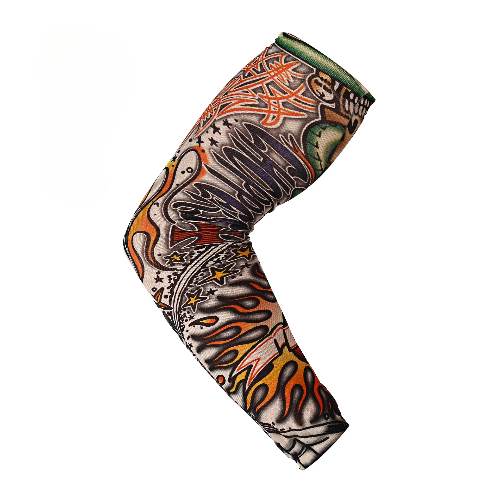 Flower Arm Tattoo Sleeve Set Simulation Tattoo Seamless Arm Guard Set Optional Color Printing Cycling UV Protection