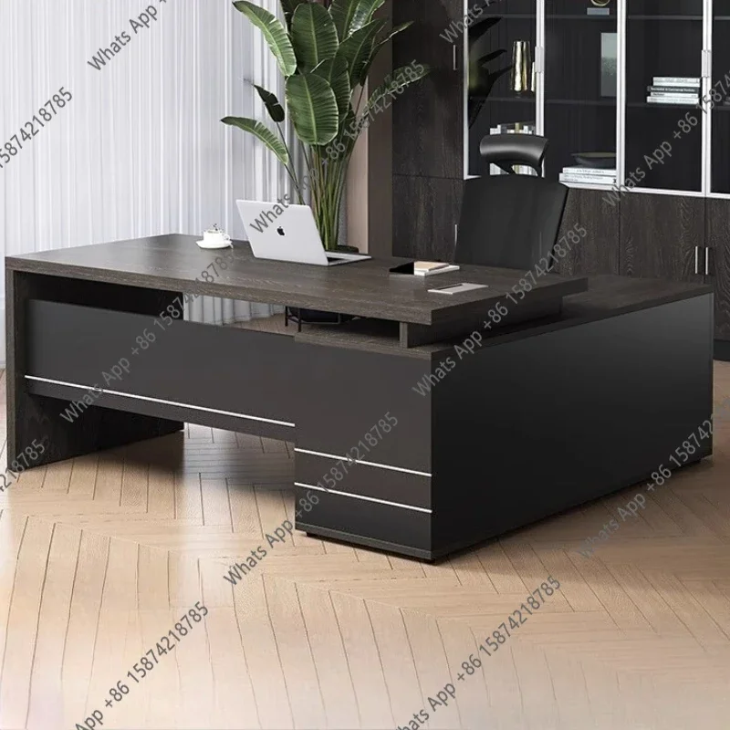 N68 Wooden Boss Table Simple Modern Cabinet Designer Reading Reading Desk Secretary High Quality Art Bureau Meuble Office