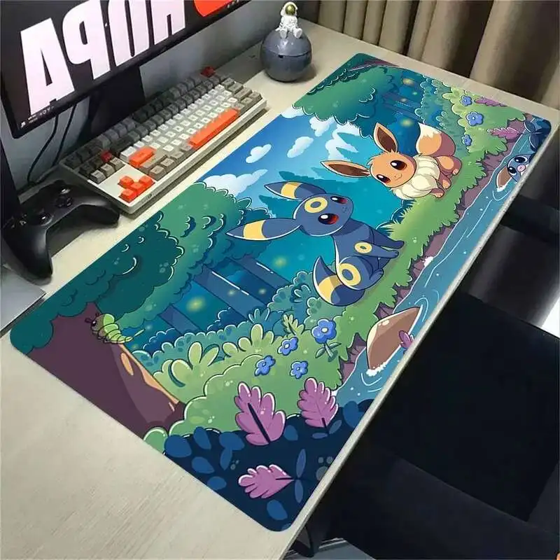 

Anime peripheralsLeather Mouse Pad Large Desk Mat Pokemones Anime Playmat Gaming Mouse Pad Large Size Mousepad