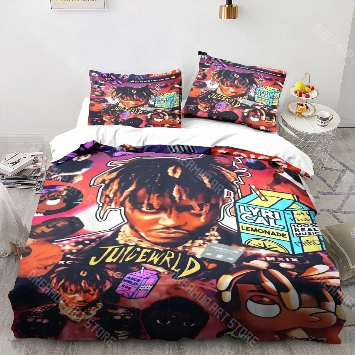 3D Printed J-Juices Rapper Singer Wrld 999 Bedding Set for Boys Girls Duvet Cover Twin Queen King Full Single Double Sizes
