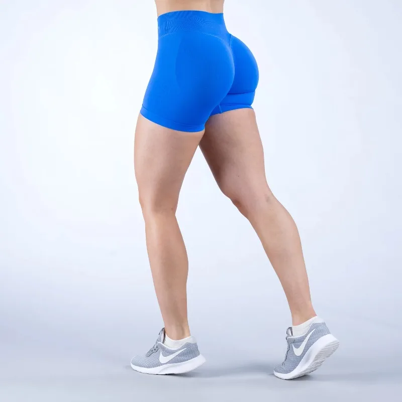 Matte Nylon Training Shorts - Butt Lifting Scrunch Design with 4-Way Stretch