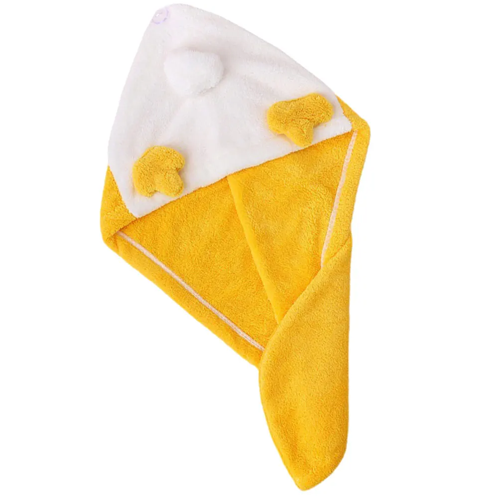 

Coral Fleece Hair Wrap Towel Quick Dry Bathing Cap Absorbent Shower Turban Wet Hair Dry Hat Body Spa Accessories