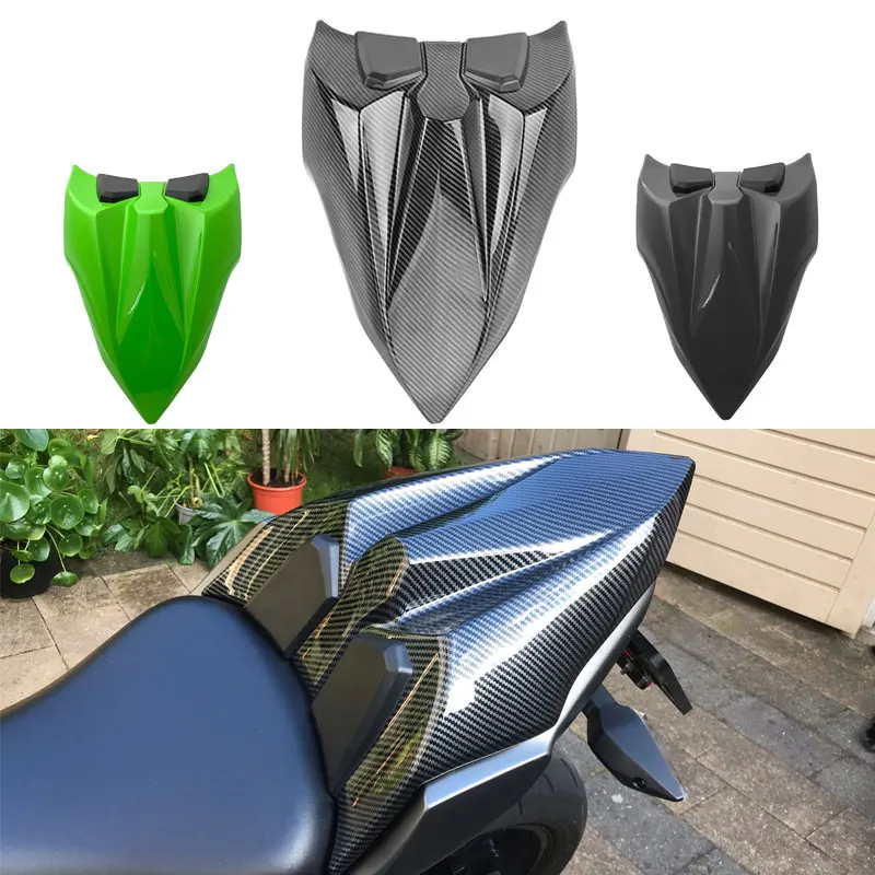 Carbon Fiber Gloss Rear Tail Side Seat Fairings For Kawasaki Ninja 650 / ER6F / Z650 (2017-2023) – 2pc ABS Set