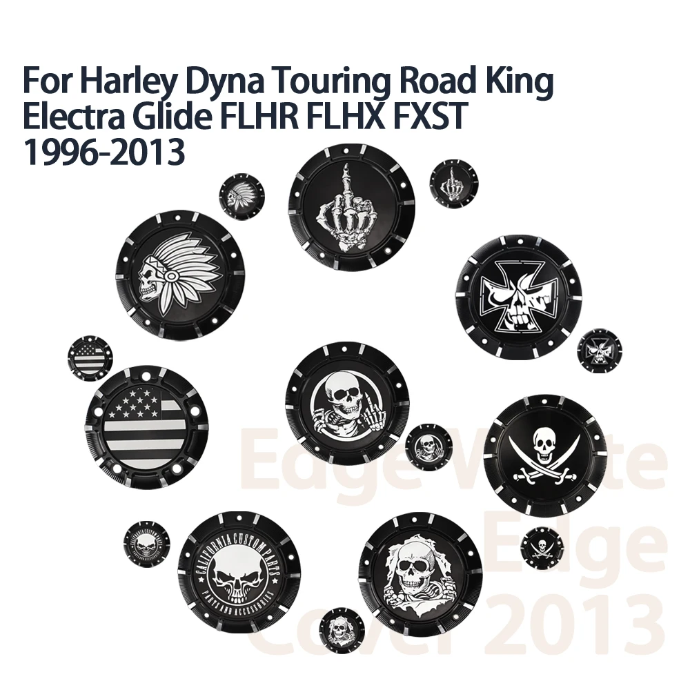 

For Harley Road King Electra Touring Glide FLHR FLHX FXST Dyna Softail Motorcycle Engine Derby Timer Cover Clutch Side Covers