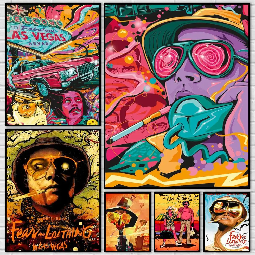 Band Fear and Loathing Vegas Poster Durable HD PVC Wall Art - Waterproof Dustproof Easy Install For Home Cafe