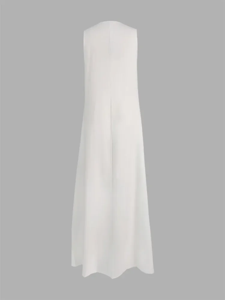 Missuoo-Robe de soirée plissée à col mi-ouvert pour femme, maxi fibre, ligne A imprimée, vacances décontractées, été, 2024