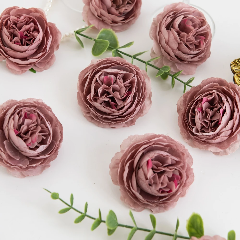 Künstliche Blumen Seiden-Pfingstrosen-Stiel-Kombination Garten Hochzeit Brautstrauß Heimdekoration Festliche Party Kranz DIY Box Deko – Detail 4