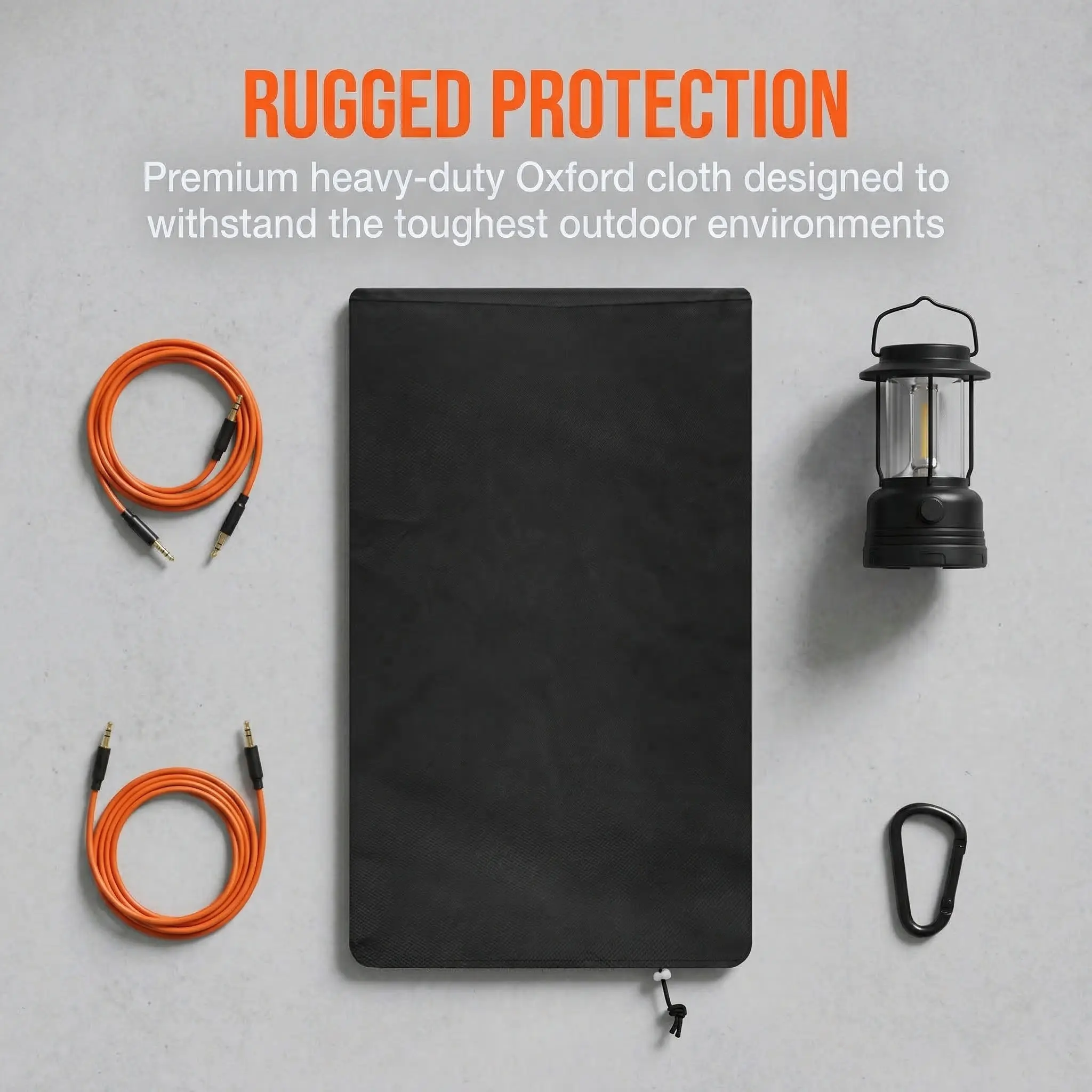 2Pcs Outdoor Waterproof Speaker Cover Heavy Duty Oxford Fabric Dustproof Protective Bag for Large Speakers Patio