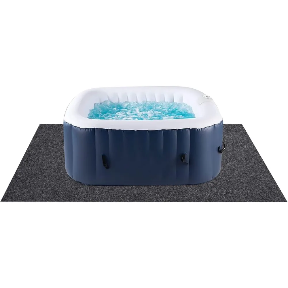 

78x80 Inch Ground Pool Protector Mat Absorbent Hot Tub Flooring Protector Mat-Waterproof Home Equipment Mat for Outdoor Tub Pool