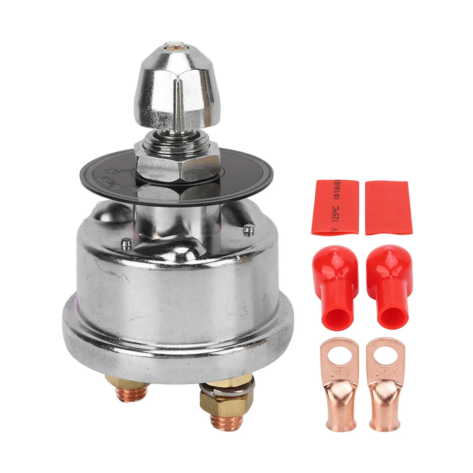 High Current Master Battery Disconnect Switch Rated 250A Instantaneous 1000A for RV Yacht Truck Engineering Vehicle