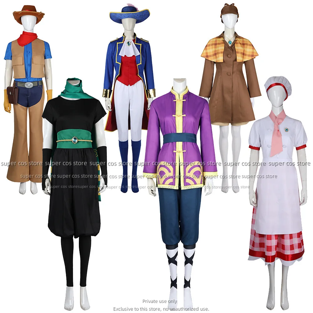 

Chef Peach Cosplay Women Maid Dress Costume Anime Game Showtime Disguise Hat Outfit Adult Girl Halloween Party Roleplay Suit