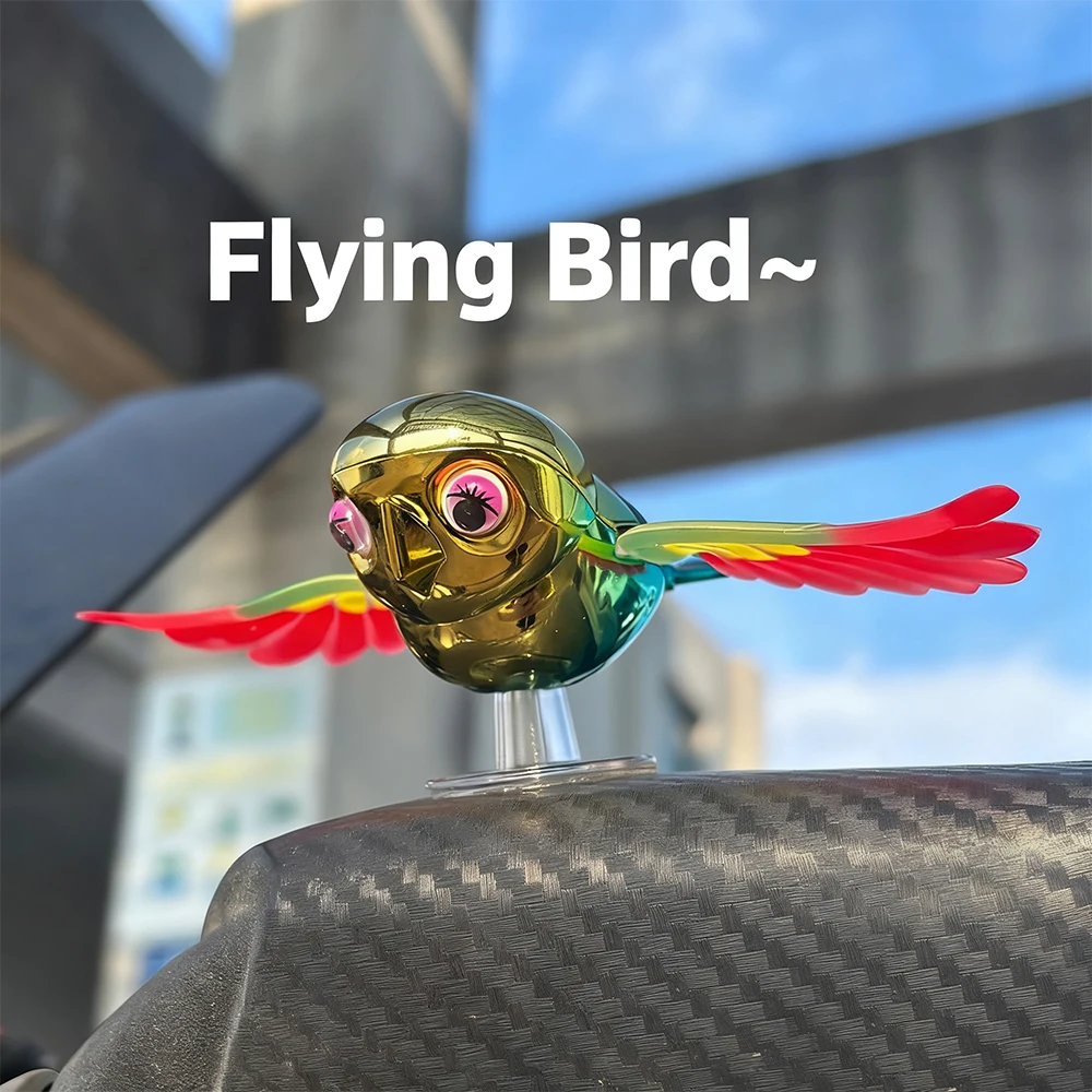 

2025 New Vehicle Decoration With Bird Wings Will incite the Simulation of Bird Ornaments, Electric Cars, Helmet decoration