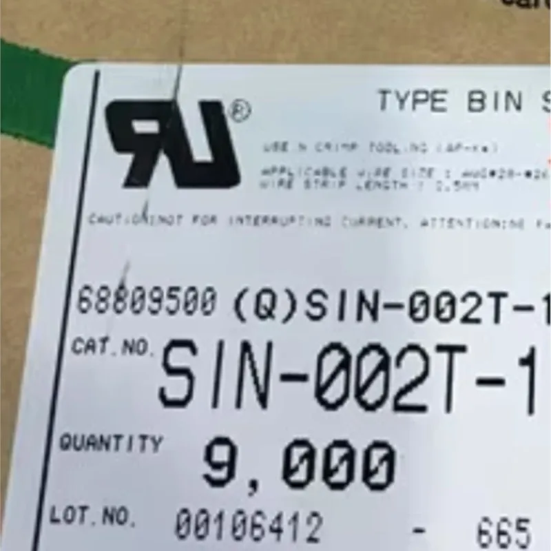 100pcs/lot SIN-002T-1.0 for:26-28AWG 100% New