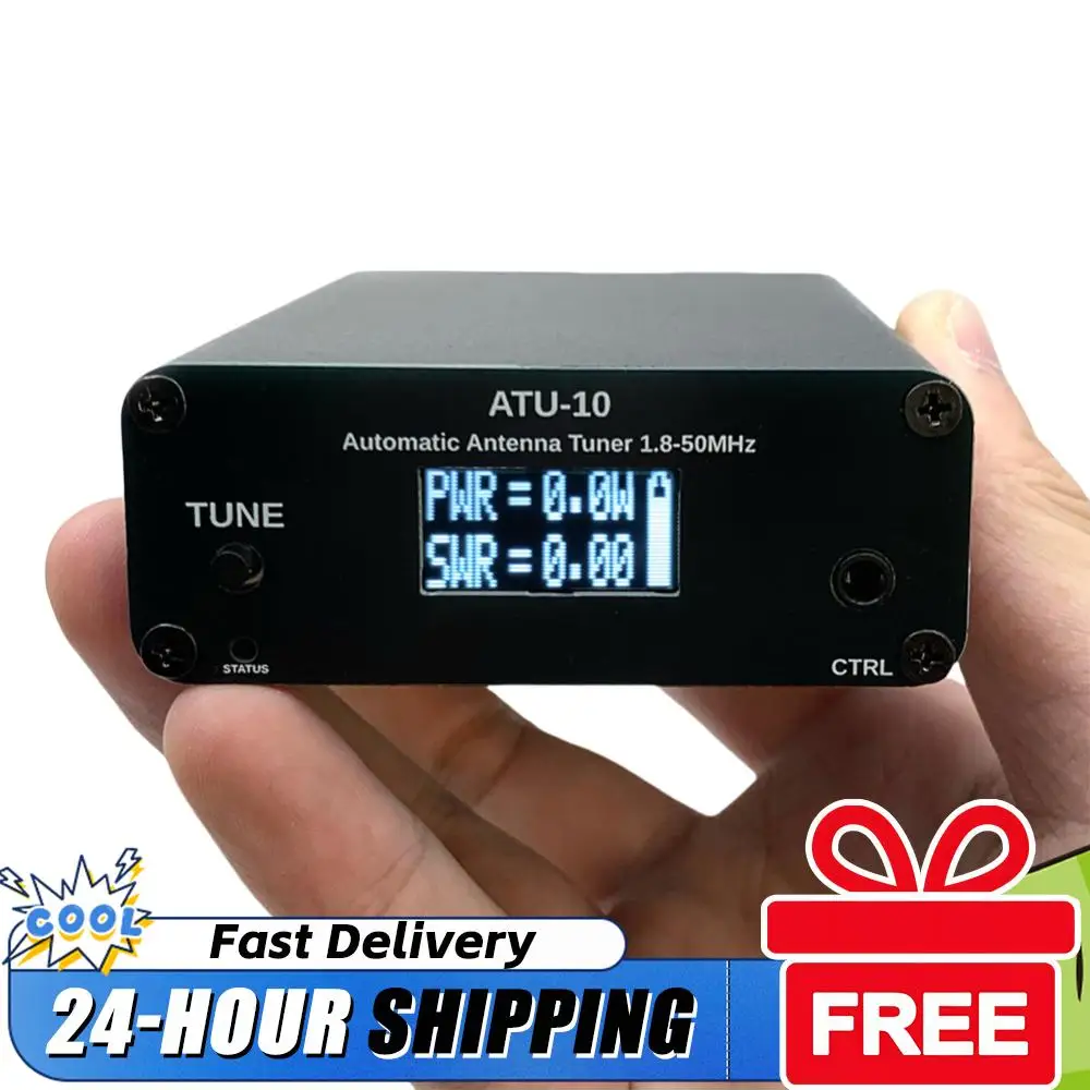 

Автоматический антенный тюнер ATU10, 1-15 Вт, 1.8-50 МГц, с OLED-дисплеем 0.91 дюйма