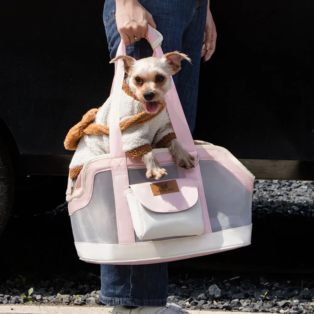 Sac portable respirant pour animaux de compagnie