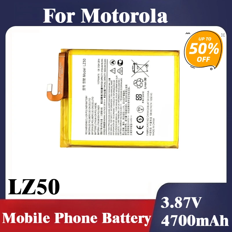 

3.87V 4700mAh LZ50 Mobile Phone Battery LZ50 For Motorola Moto One G100 Edge S 5G Plus High Quality Batteries
