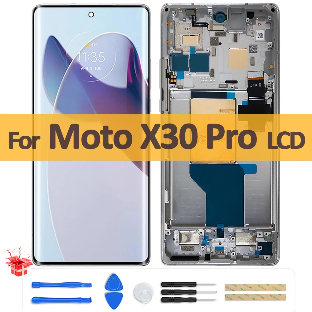 

6.7" Original OLED For Motorola Moto X30 Pro LCD XT2241-1 Display Touch Screen Digitizer Assembly For Moto Edge X30 Pro Screen