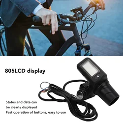 805 LCD Display Panel Throttle Grip Set Electric Bike Scooter Twist Half Throttle Grip with LCD Panel for 22.5mm Handlebars