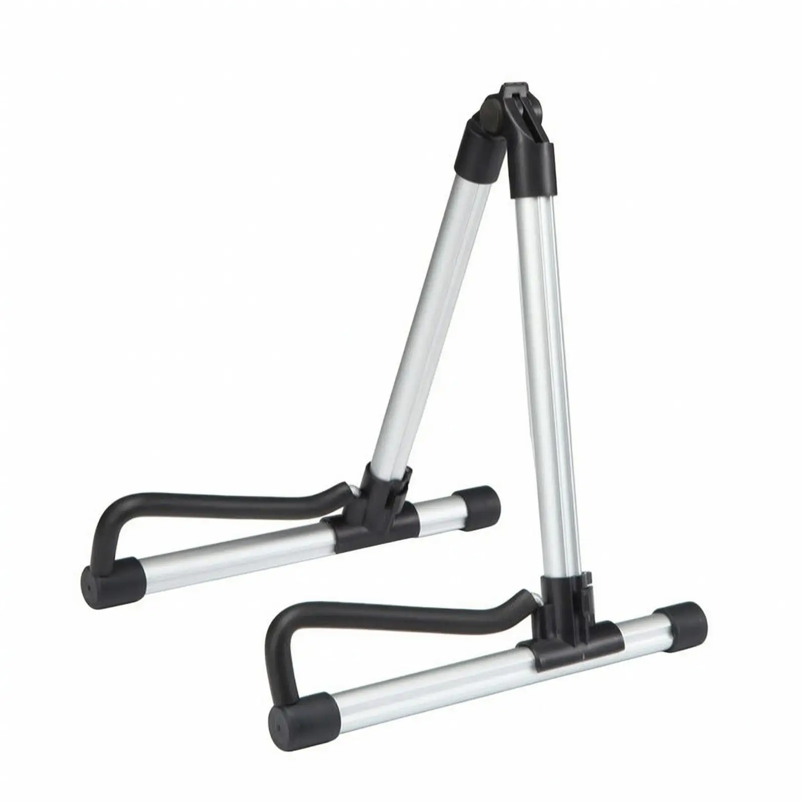 Aluminum Alloy Ukulele Stand Foldable V Shape Guitar Holder Portable with Cushion Pads for Acoustic Electric Bass Ukulele Travel