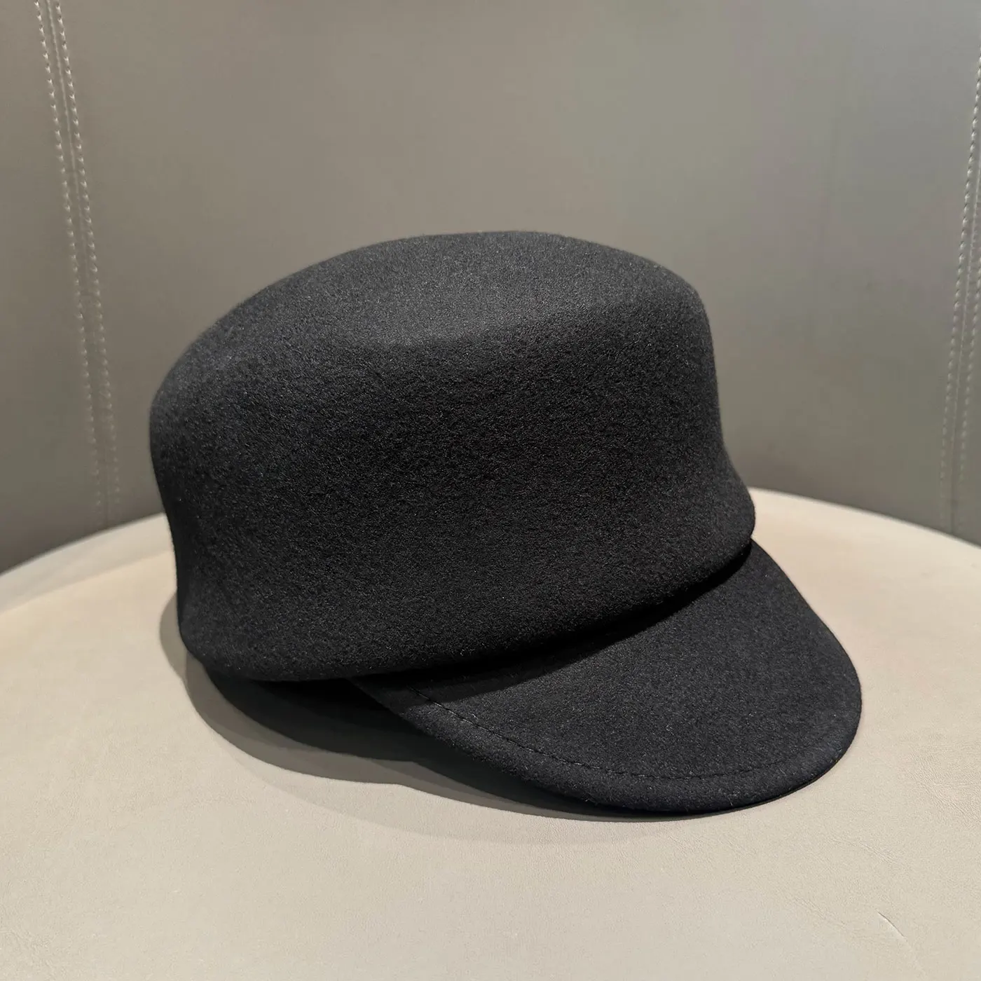 Neue Klassische 100% Wolle M Brief Reit Kappe Fedoras Frauen Winter Hohe Qualität Baskenmütze Kappe Im Freien Britischen Mode Ritter Hut – Detail 19