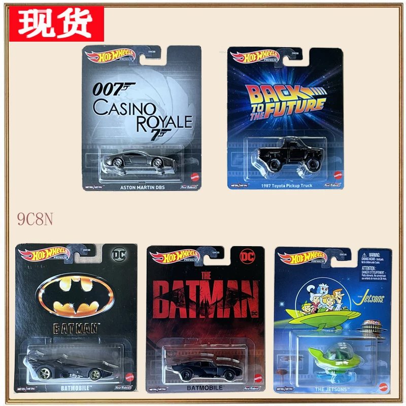 100% Original Hot Wheels 5 Pack 007 Casino Royale Back To Future Mini Cars 1:64 Hot Wheels Premium Jetsons Batmobile Gifts