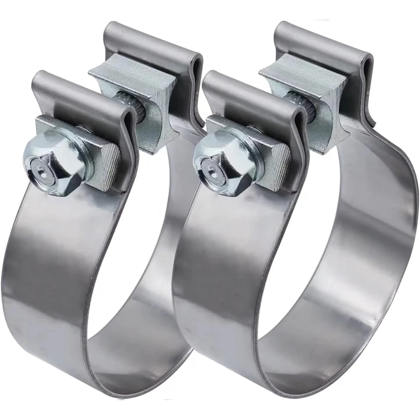 

SXLL Racing High Quality Auto 304 Stainless Steel Aluminum Exhaust System Exhaust Pipe Clamp Size 2.0 "2.5" 3.0 "3.5" 4.0