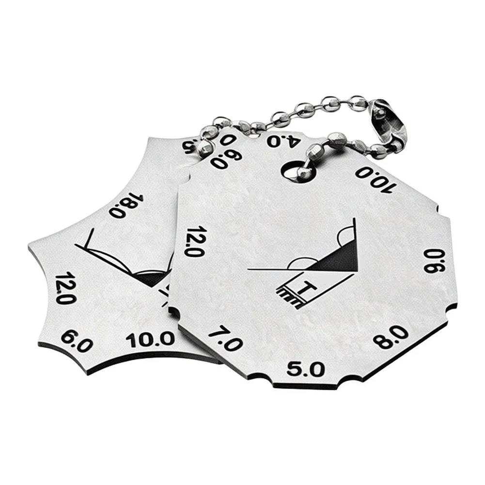 Professional Right Angle Weld Gauge for Stainless Steel Weld Inspection 4.0-18.0mm Dual Scale 1.2mm Thick 2CR13 Construction