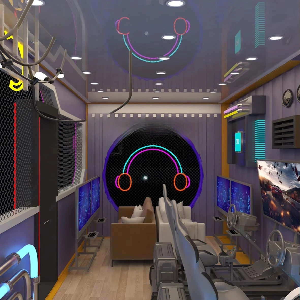 New Arrival Multiple Vr Virtual Games bar All in One Container Customized New Design Coin Operated Games Game Machine bar