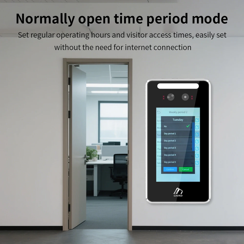 

Asia Teco World Debut 4inch 5000user TCP/IP WIFI Dynamic Face Recognition Access Control Attendance Machine with Mask detection