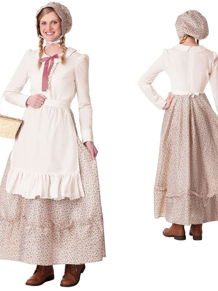 

Countryside Sle Farm Themed loween Costume Maid Dr Wolf andmother Skirt for Women Spring New Arrival