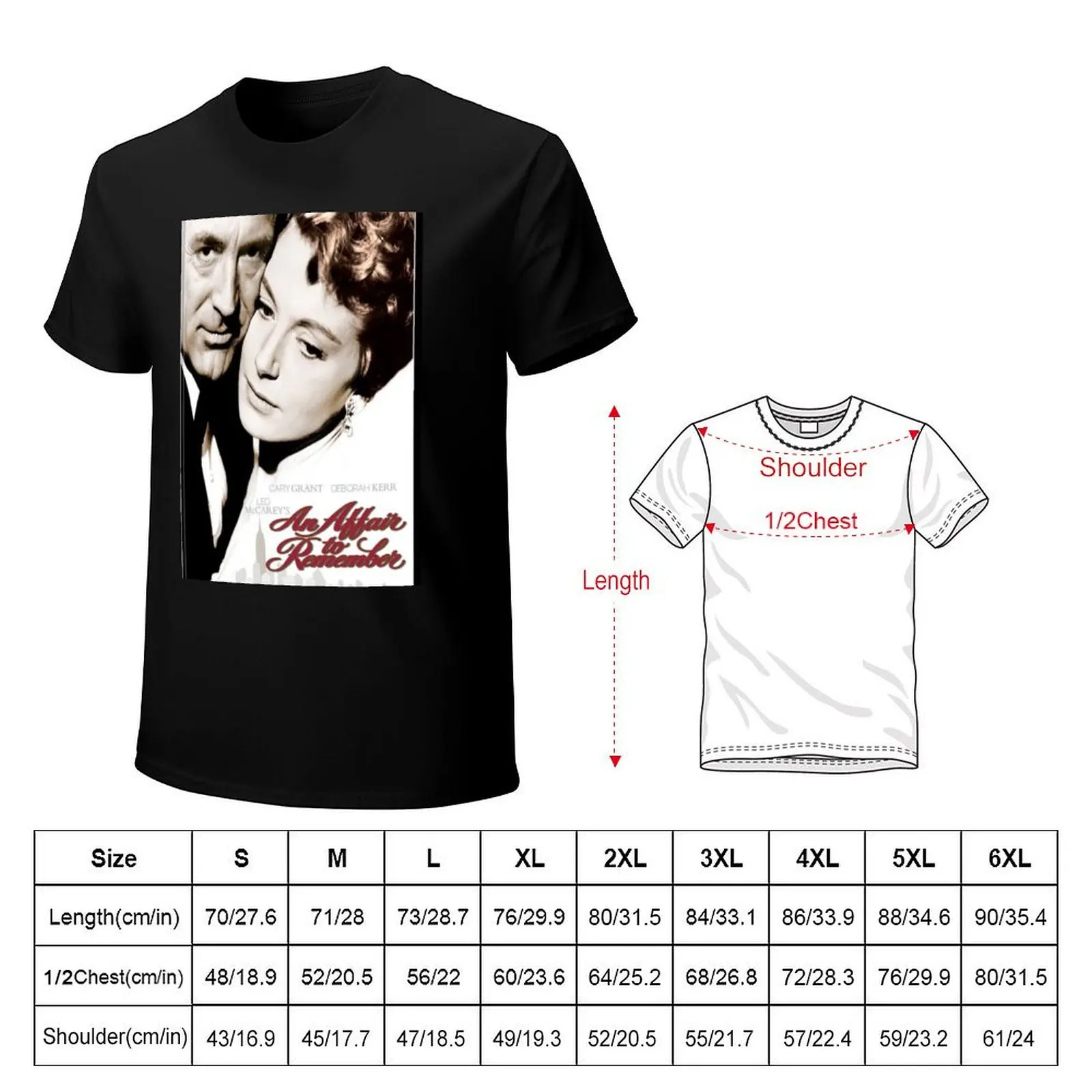 An Affair To Remember movie cover T-Shirt Casual Street Style Short Sleeve Tee