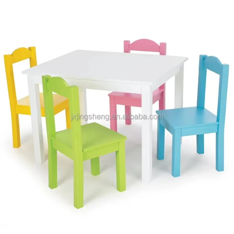 

Wooden Kids Table Furniture Lovely Studying/Playing Children's Desk & Chair Set