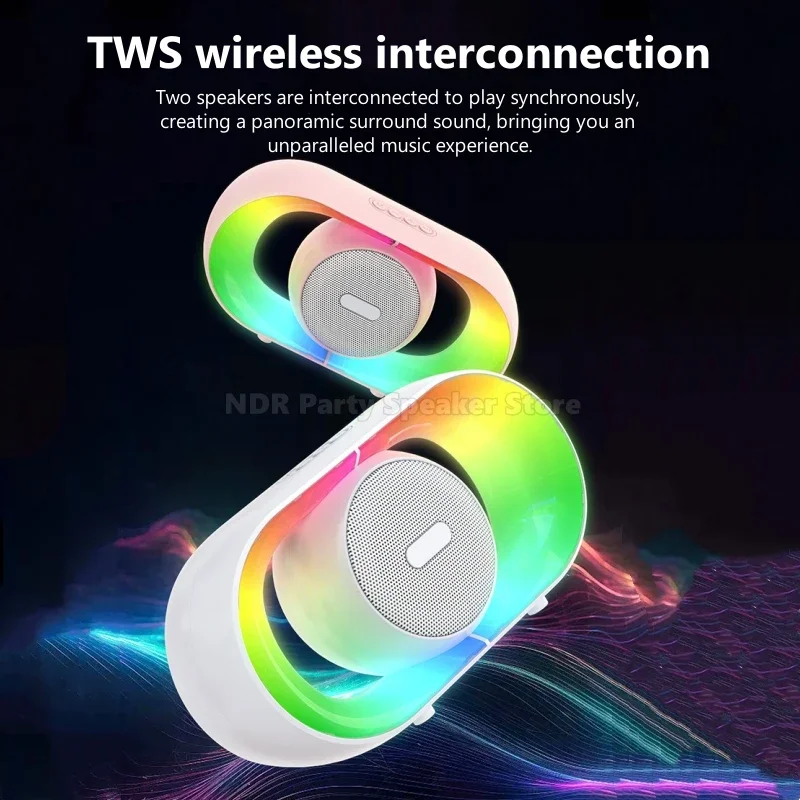 Loudspeaker Sound Box The Bass Transparent Wireless U8 Mecha Speakers Shake Speakers Audio Player Bluetooth Stereo Surround