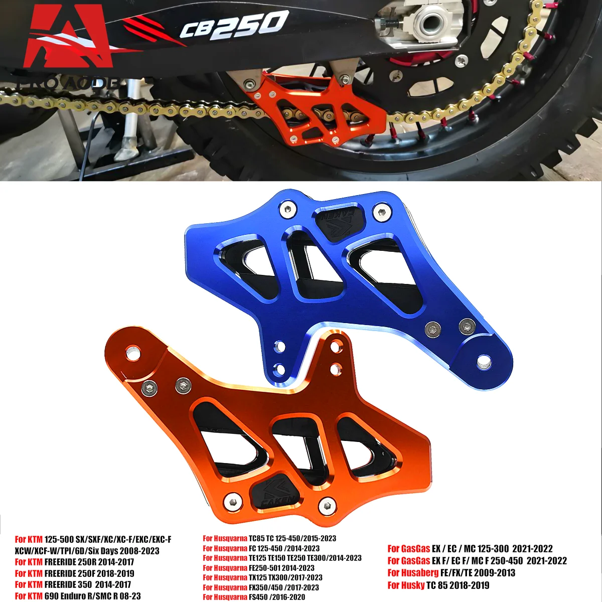 

Chain Guide Cover Guard Protector For Husqvarna FE TE 125-501 For KTM SX SX-F EXC EXC-F XC XC-W/F TPI 2008-2023 etc Motorcycle