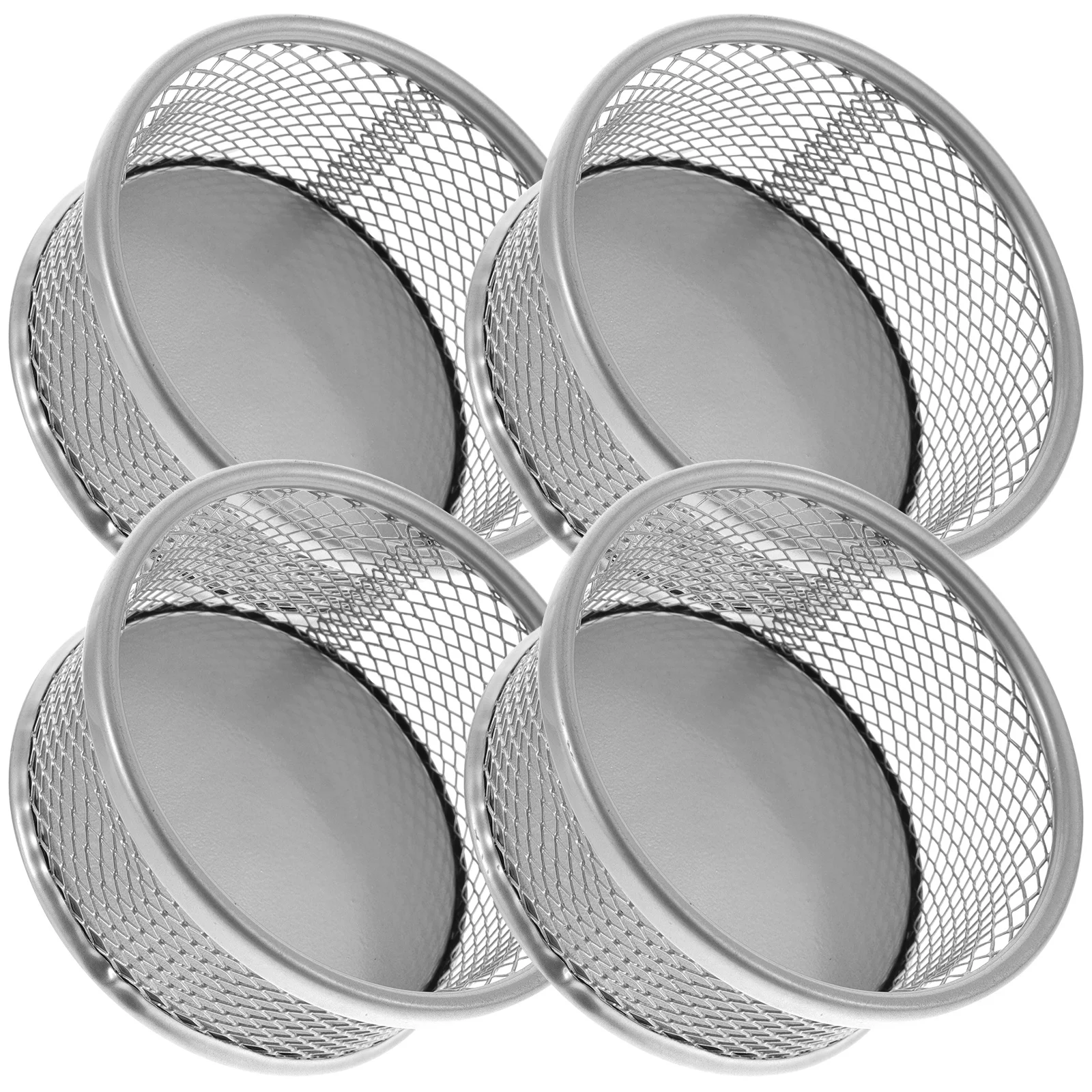 

4Pcs Metal Paper Clip Storage Baskets Mesh Desktop Holders for Office Supplies Sundries Organizers Office Supplies
