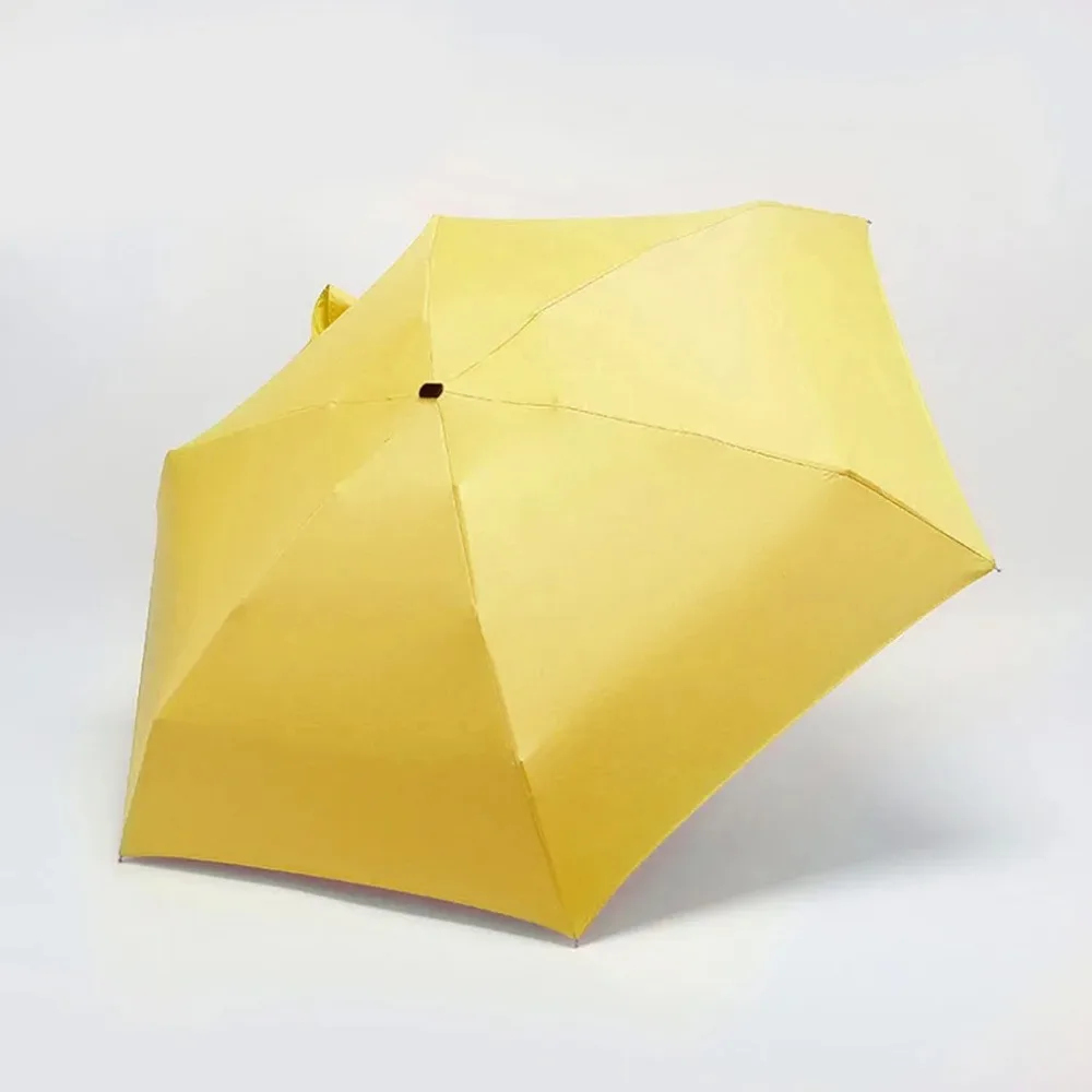 Rainy Day Pocket Umbrella Mini Folding Sun Umbrellas Parasol Sun Foldable Umbrella Mini Umbrella Candy Color Traveling Rain Gear