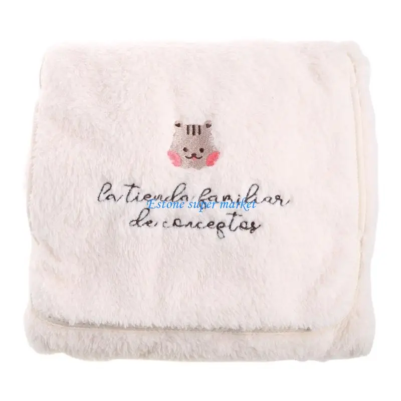 

090B Coral Fleece Stroller Blanket Pushchair Blanket 80x85cm Baby Cart Cover