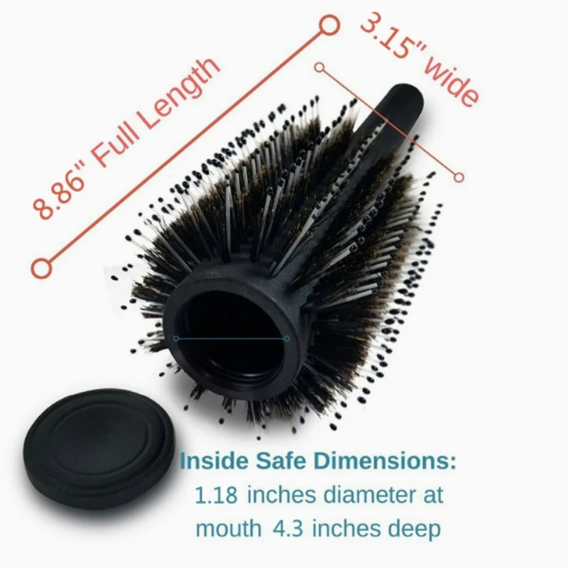 1pc Roller Combs Storage Boxes Concealed Portable Containers Secure Concealment Compartmentalized Functional Hair Combs