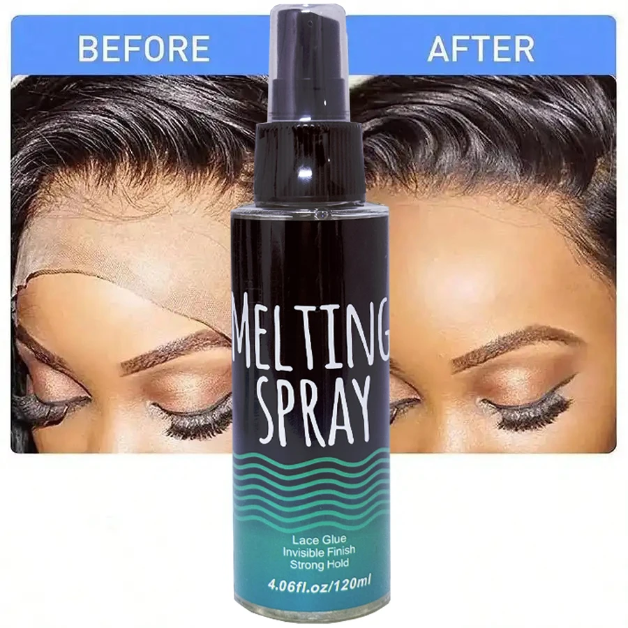 

120ML Lace Melting and Holding Spray Glue Hair Adhesive for Wigs Strong Natural Finishing Hold with Control 1/2/3PCS
