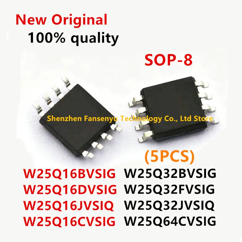 (5piece)100% New W25Q16BVSIG W25Q16DVSIG W25Q16JVSIQ W25Q16CVSIG W25Q32BVSIG W25Q32FVSIG W25Q32JVSIQ W25Q64CVSIG sop8 Chipset