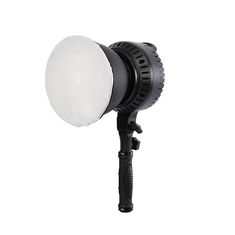 60W LED Video Light Focus COB Lamp 3200-5600K Dimmable Bowens Mount with Remote Control Portable Photography Studio Lighting